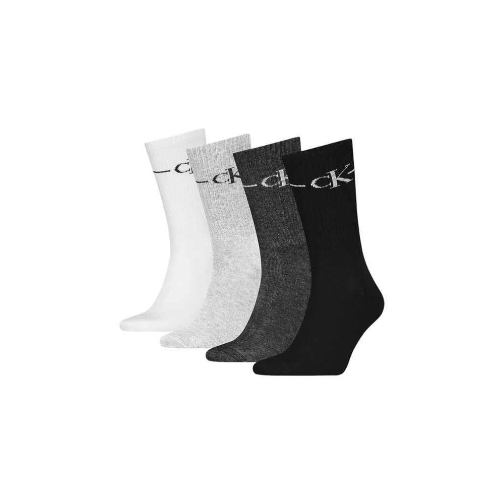 Calvin Klein Black And White Cotton Sock