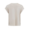 Vila Clothes Gold Cotton Tops & T-Shirt