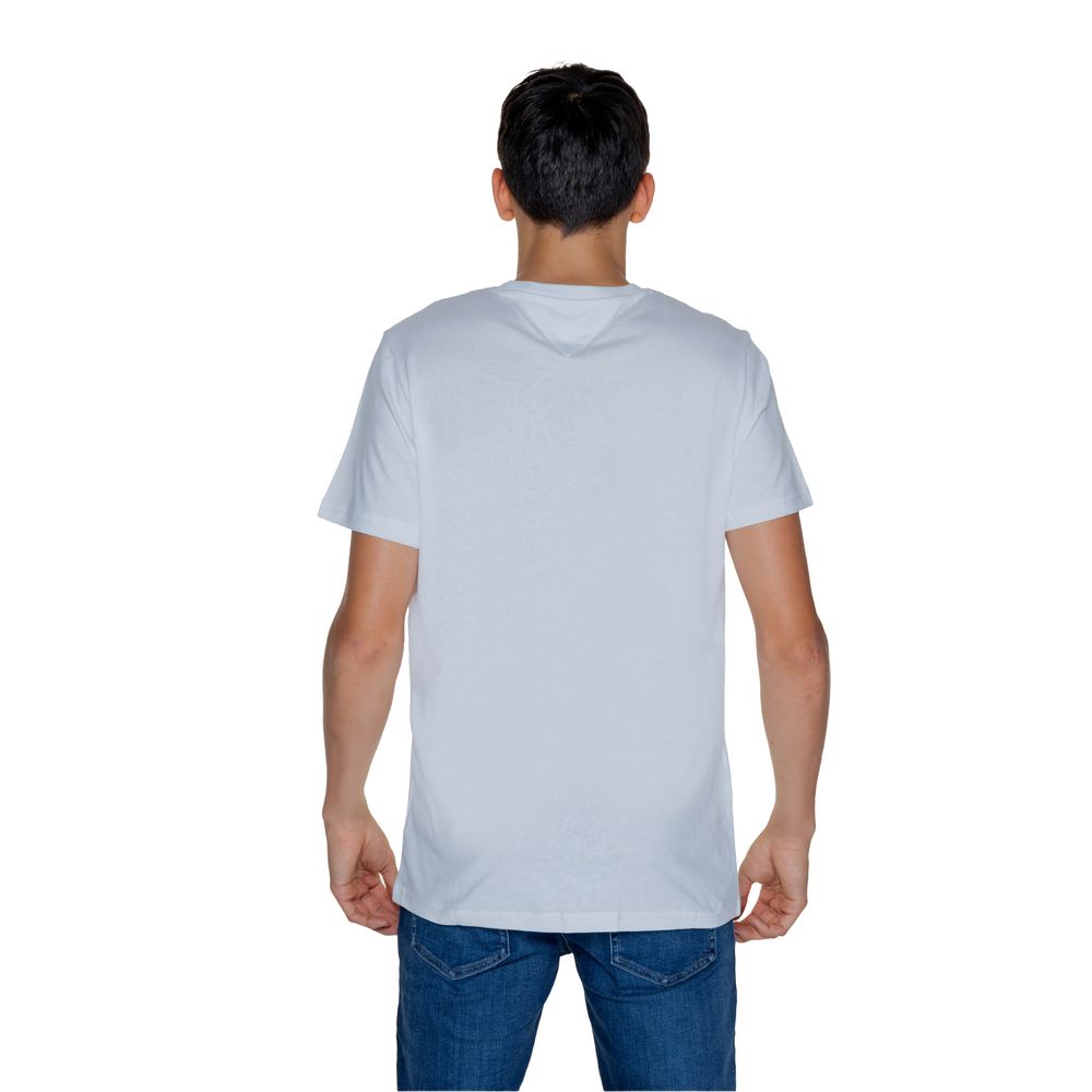 Tommy Hilfiger Jeans White Cotton Rigenerato T-Shirt