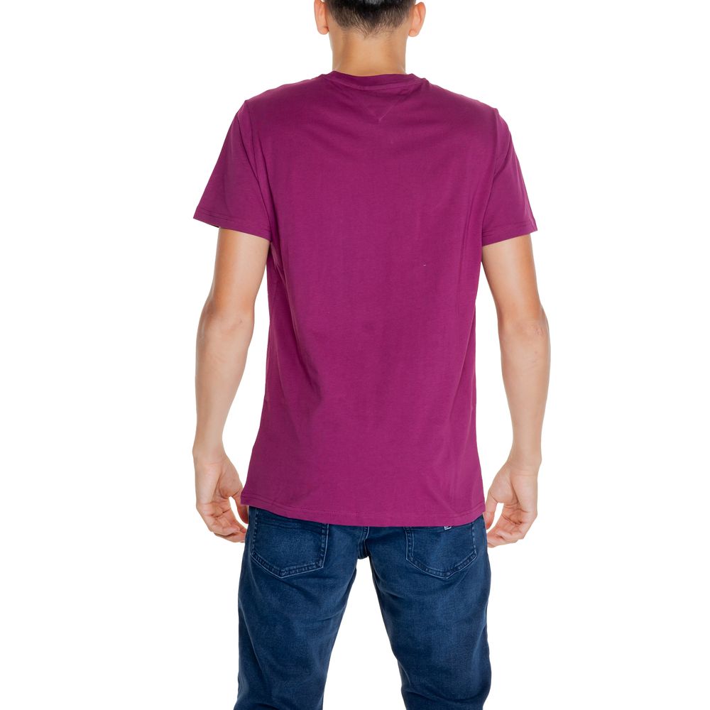 Tommy Hilfiger Jeans Purple Cotton Rigenerato T-Shirt