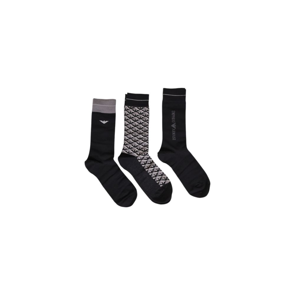 Emporio Armani Underwear Black Cotton Sock