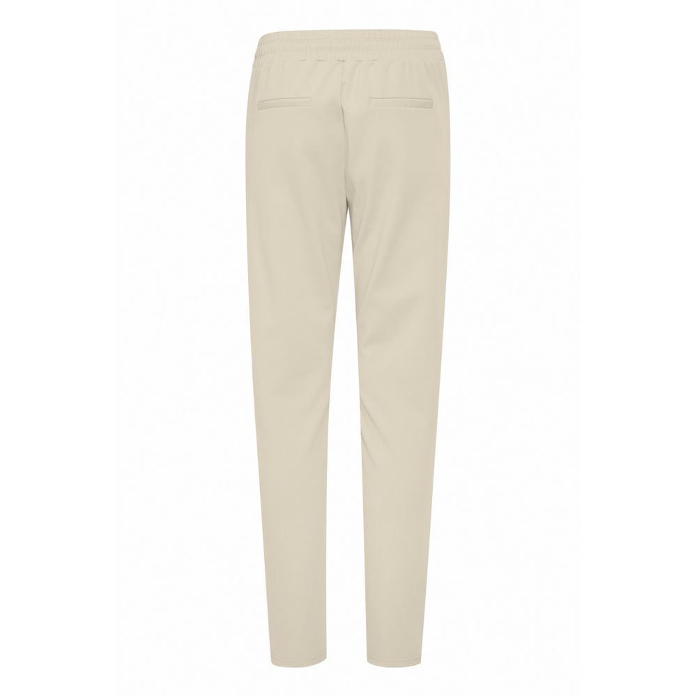 ICHI Beige Polyester Jeans & Pant