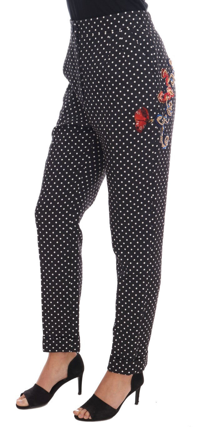 Pantalon élégant à pois Dolce & Gabbana