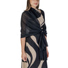 Rinascimento Black Polyester Scarf