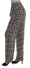 Dolce &amp; Gabbana Elegante hoch taillierte Seidenhose mit Polka Dots