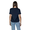 Vila Clothes Blue Cotton Tops & T-Shirt