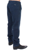 GF Ferre Elegante blaue Chinos aus Baumwollstretch