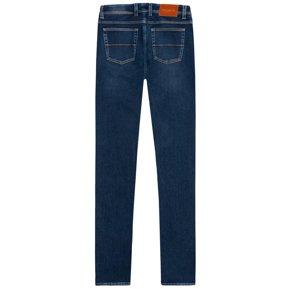 Tramarossa Blue Cotton Jeans & Pant