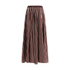 Forte_Forte Striped satin Long Skirt