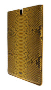 Dolce & Gabbana Sleek Python Snakeskin Tablet Case in Yellow