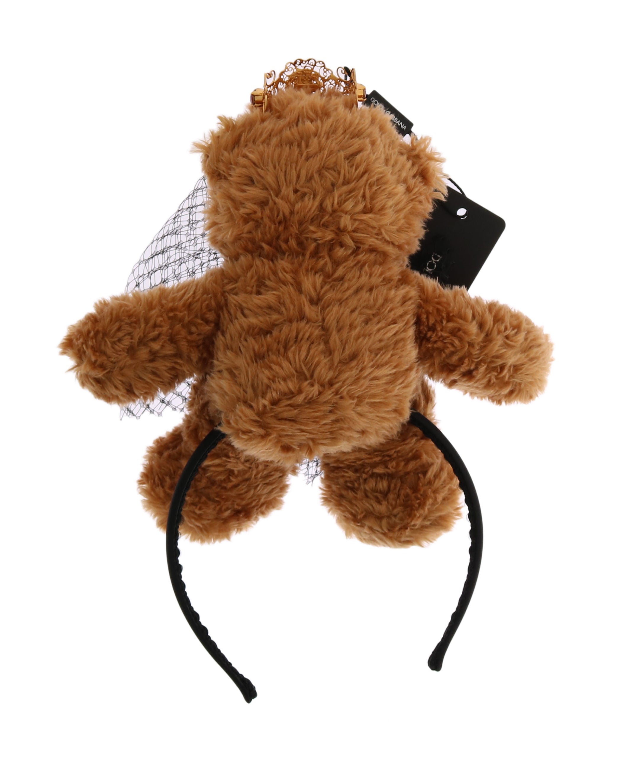 Serre-tête Dolce & Gabbana Teddy Bear avec couronne en cristal