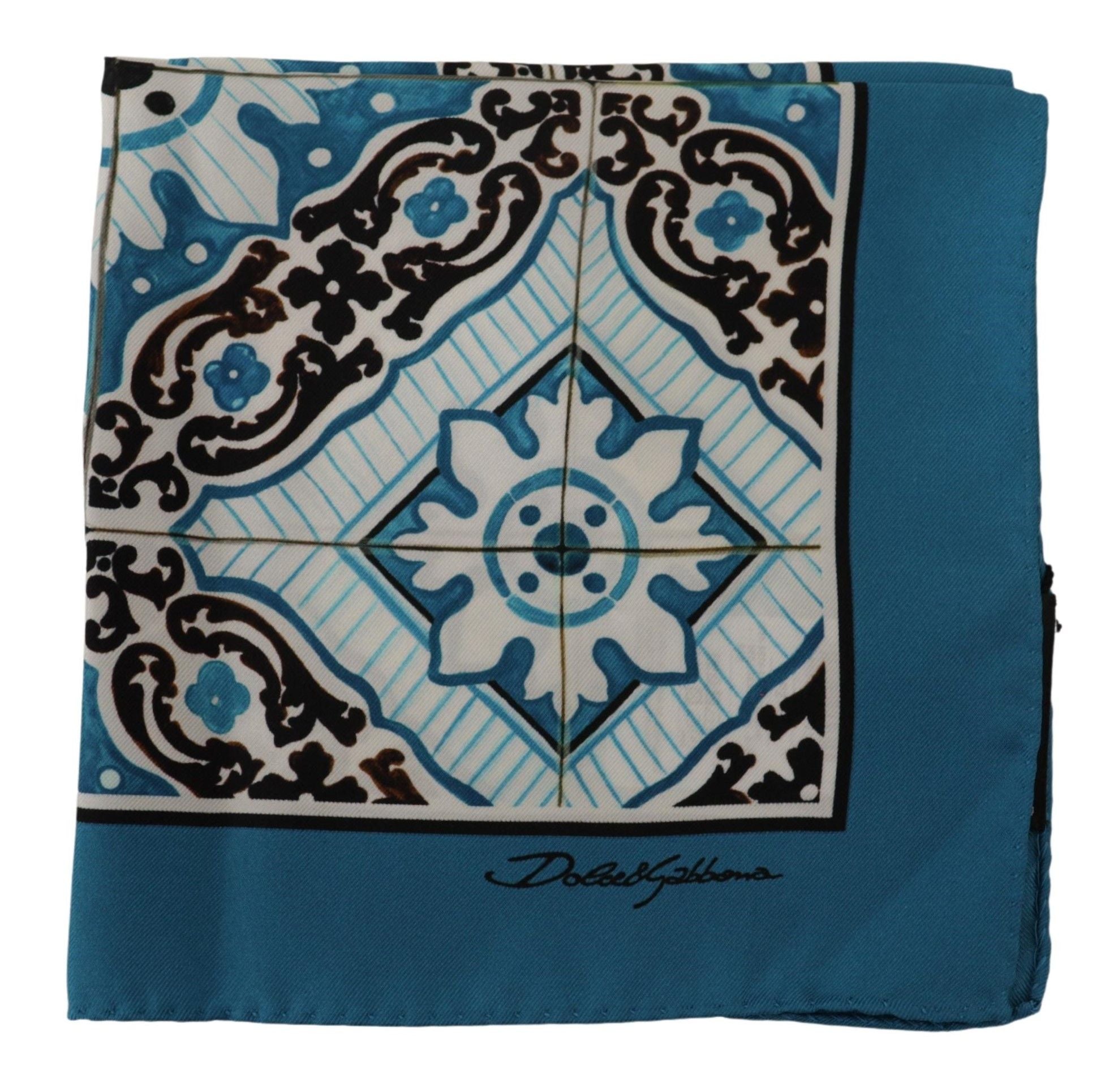 Foulard en soie multicolore élégant pour homme Dolce & Gabbana