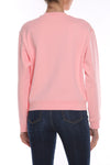 Pull en coton rose Love Moschino pour femme