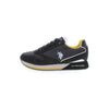 U.S. POLO ASSN. Sleek Black Lace-Up Sports Sneakers